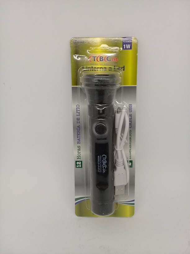 Linterna A Led C/Bateria De Litio 1W 12 Hs Carga