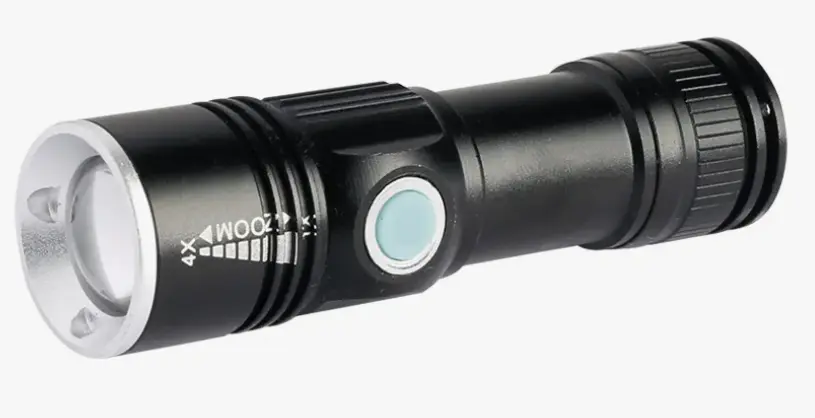 Linterna Led A Bateria De Lit 3W C/Zoom 4x  2hs Carga C/Usb