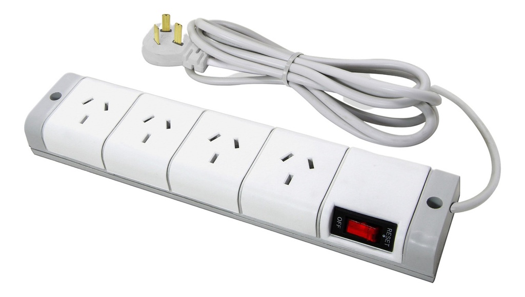 Prolongador 4 Tomas C/Cable 2.5mts C/Interrup. Term KD 50402