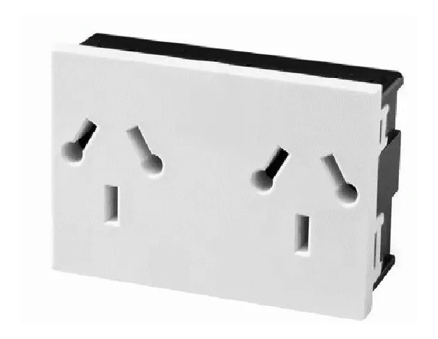 Modulo Toma Doble Binorma 2x10a Bco Verona 60027 JELUZ