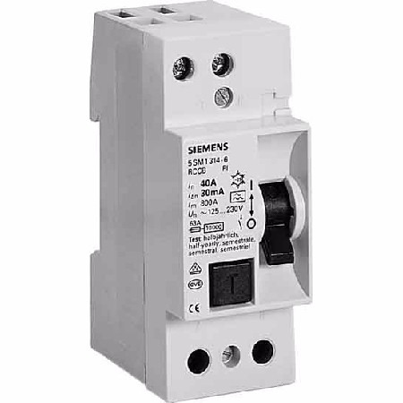 Disyuntor Bipolar 40A/30 MA Domiciliario