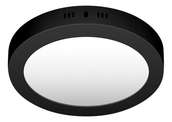 Panel Led Aplicar Red Negro 6W 3000K