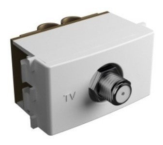 Toma CATV Pin Fino BCO KL 40291