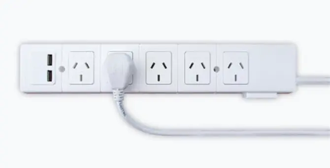 Toma Multiple 5 Tomas + USB C/Cable 1.5mts C/Interrup Term