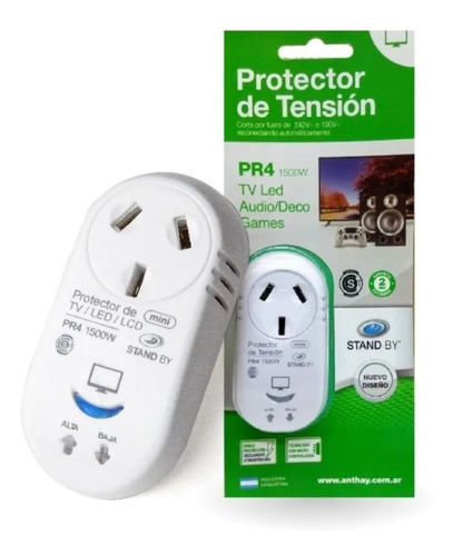 Protector De Tension P/calefactores, aire acond. climatiz/2200W C/Retardo Pr5