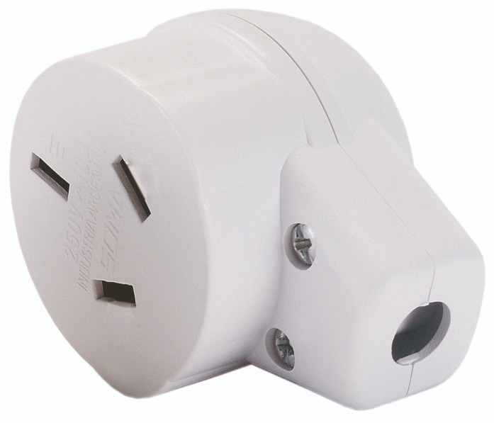 Ficha Hembra Bipolar + Tierra 250VCA - 10A