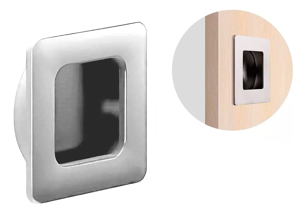 Cubeta Cuad.45X40 Zamac Niq.Satinado 9066