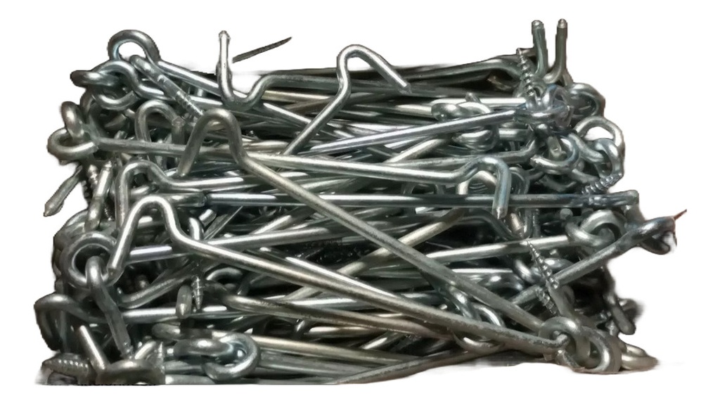 Gancho C/Viento 150Mm Acero Cinc.Amarill