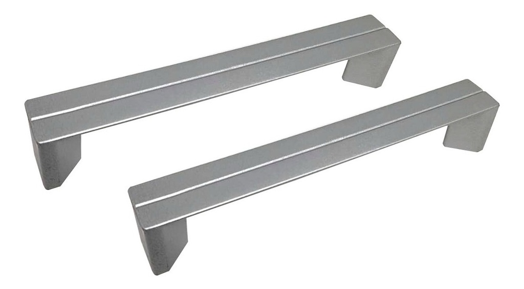 Manija Recta 128 Zamac Niq.Satinado