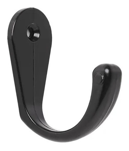 Percha 1 Gancho Zamac Negro Epoxi