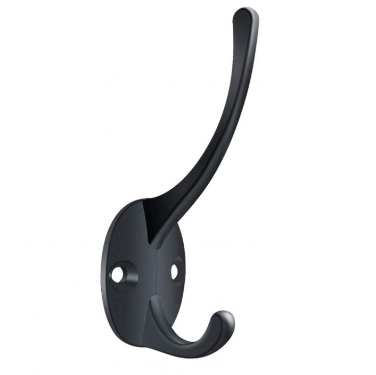 Percha 2 Ganchos Bolita Curva Ho.Blanco