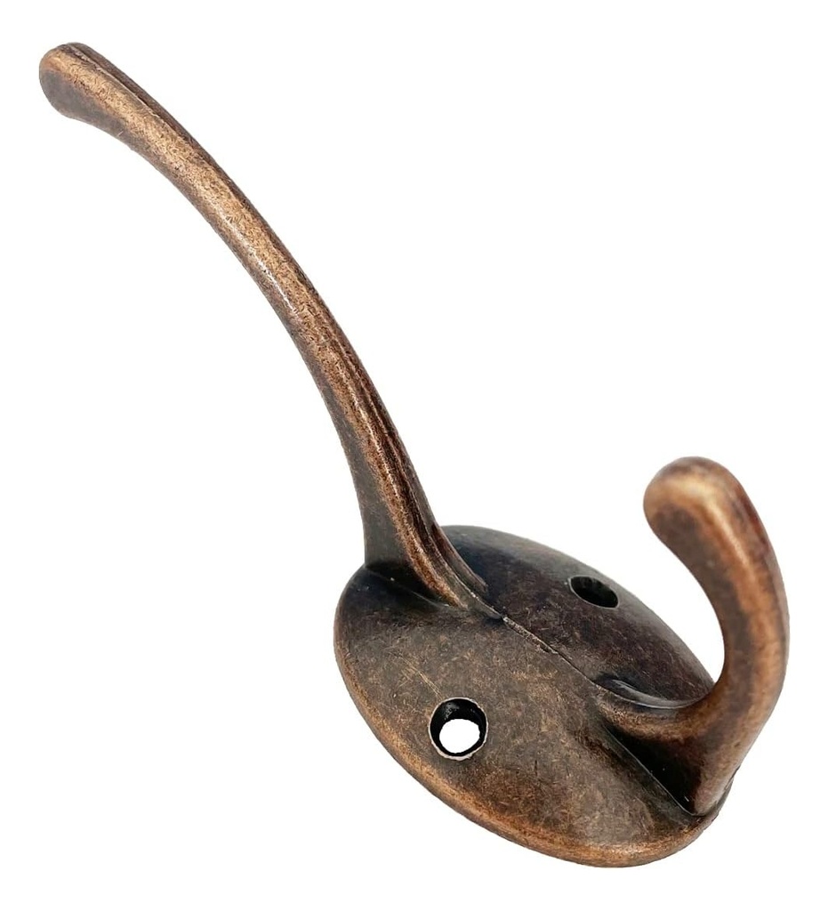 Percha 2 Ganchos Vertical 112Mm Br.Ni.